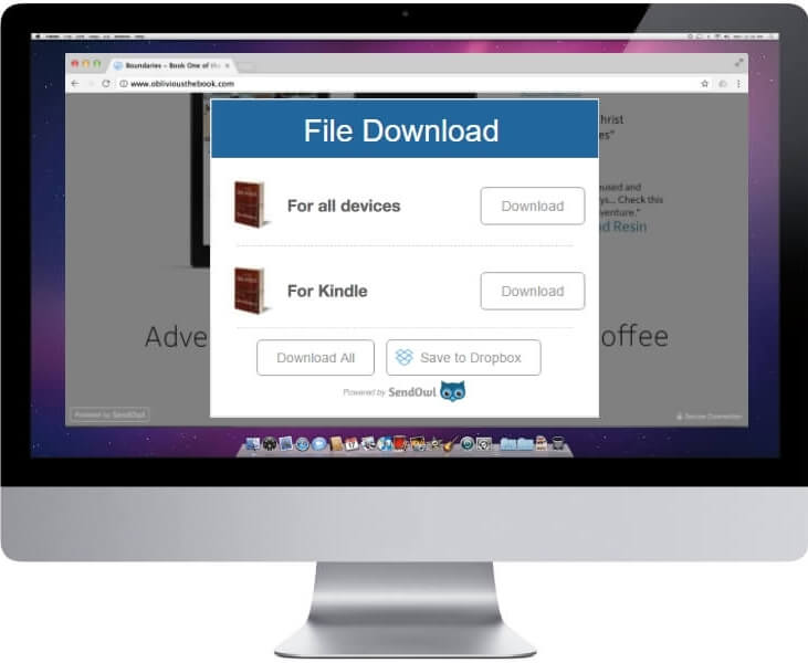 computer with sendowl payment portal