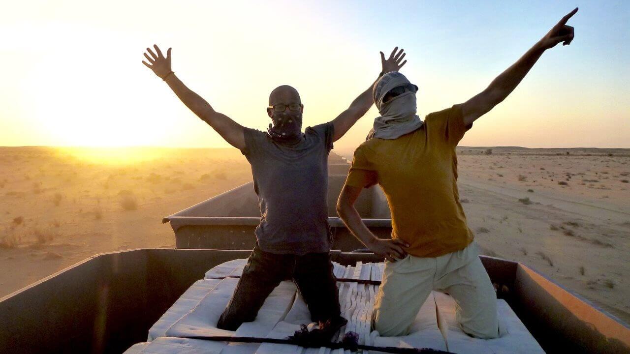 Hitchhiking the Sahara on a mining train